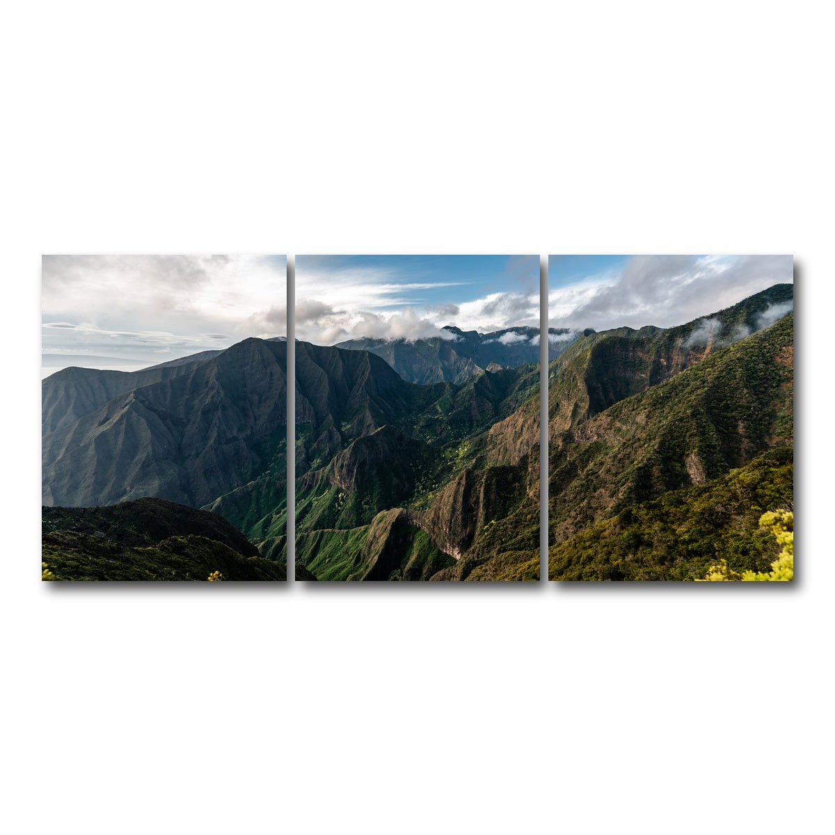 AUTO-MOCKUP WHITE | Maui Valley | 3 Piece | Gallery Wrap Canvas | group=18x24