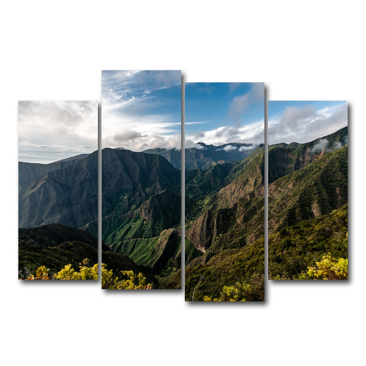 AUTO-MOCKUP WHITE | Maui Valley | 4 Piece | Gallery Wrap Canvas | group=4_normal