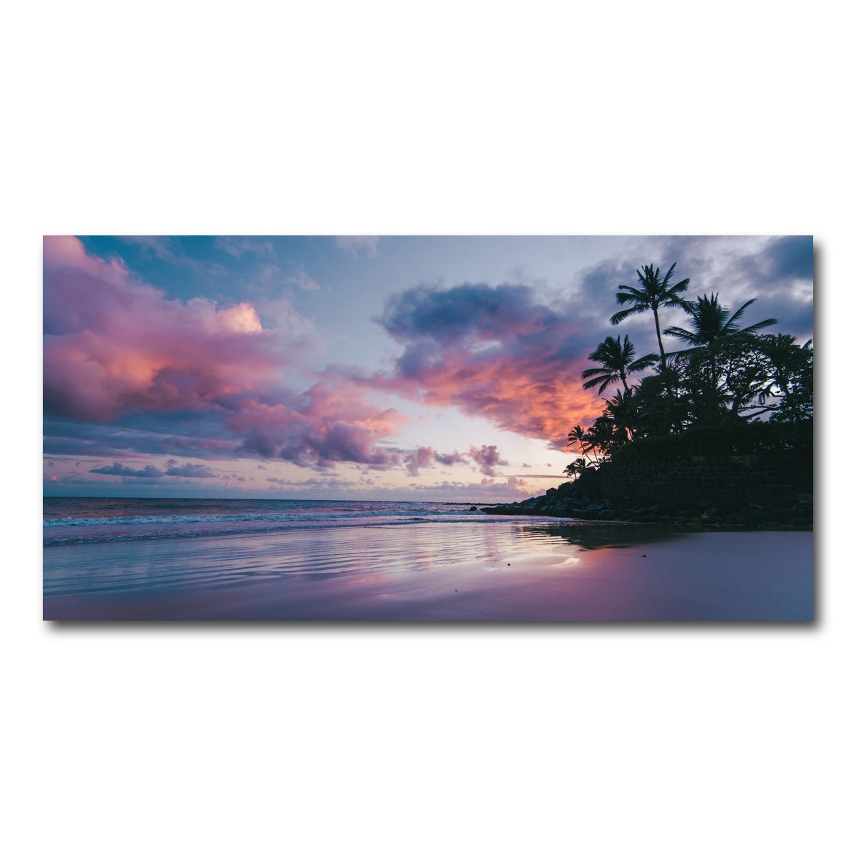 AUTO-MOCKUP WHITE | Maui at Dusk | 1 Piece | Gallery Wrap Canvas | group=2x1