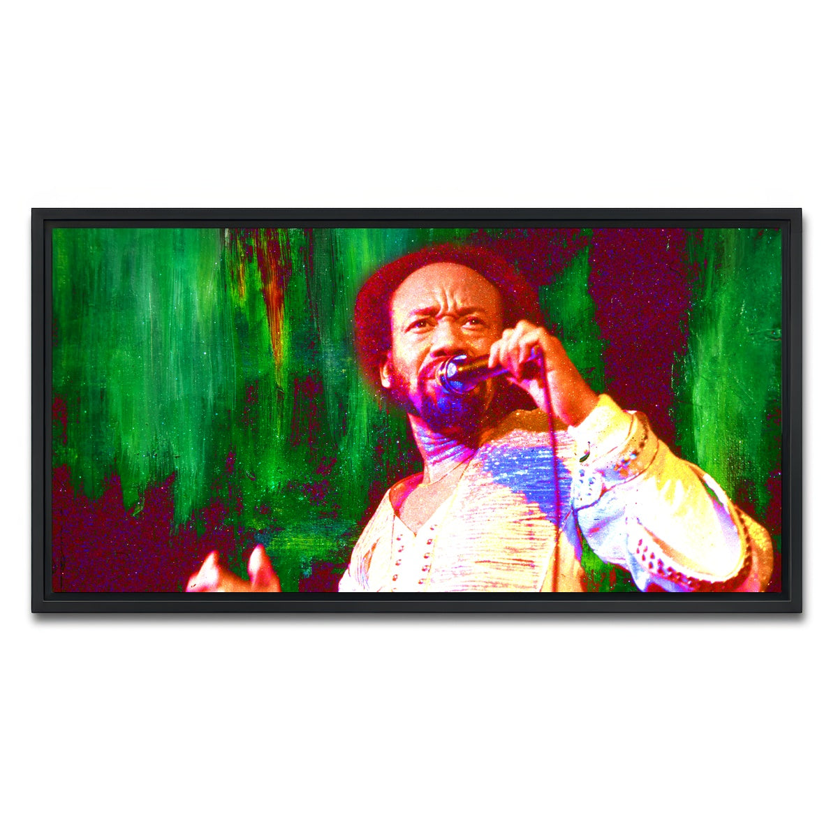 AUTO-MOCKUP WHITE | Maurice White | 1 Piece | Black Framed Canvas | group=2x1