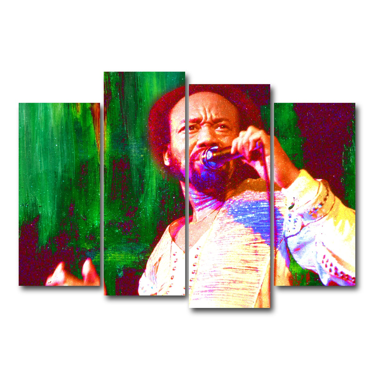 AUTO-MOCKUP WHITE | Maurice White | 4 Piece | Gallery Wrap Canvas | group=4_normal