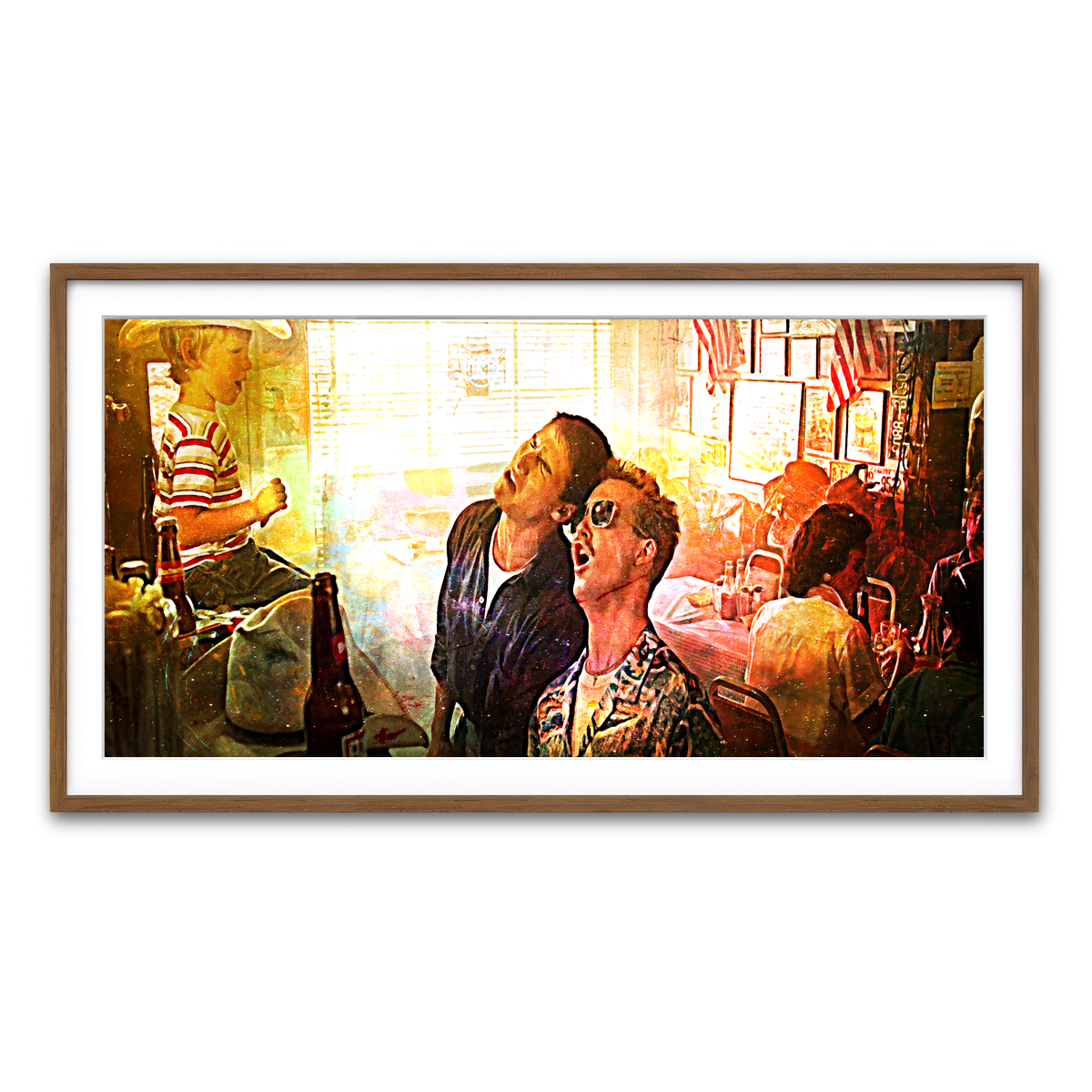 Framed Print 2x1 Walnut