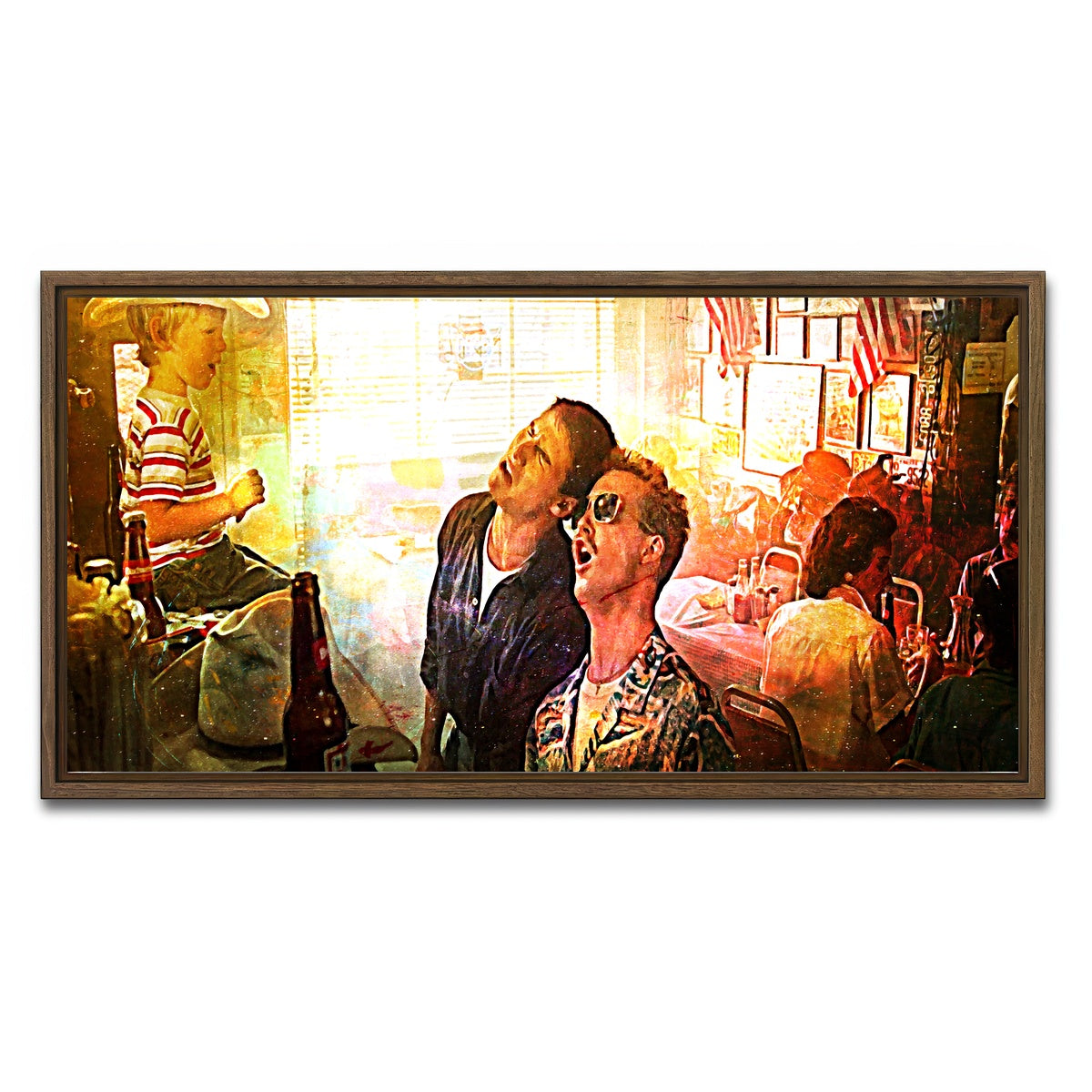 AUTO-MOCKUP WHITE | Maverick & Goose | 1 Piece | Walnut Framed Canvas | group=2x1