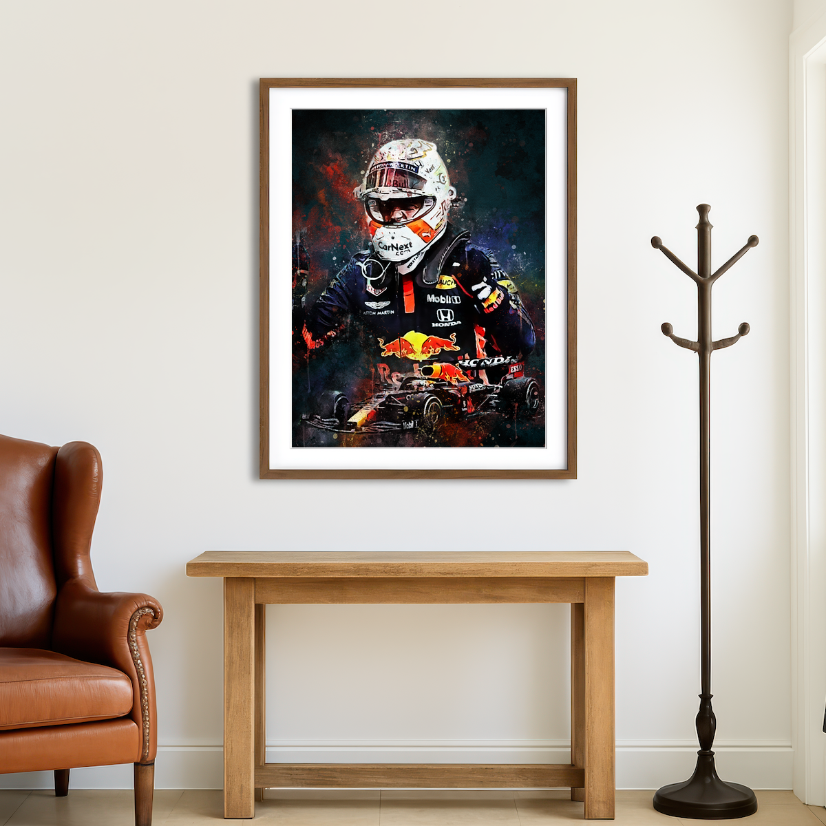 AUTO-MOCKUP ROOM | Max Verstappen Painting Wall Art