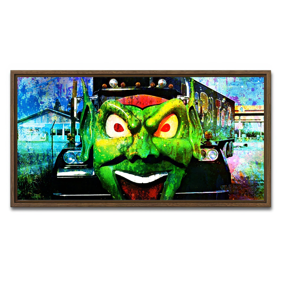 AUTO-MOCKUP WHITE | Maximum Overdrive | 1 Piece | Walnut Framed Canvas | group=2x1