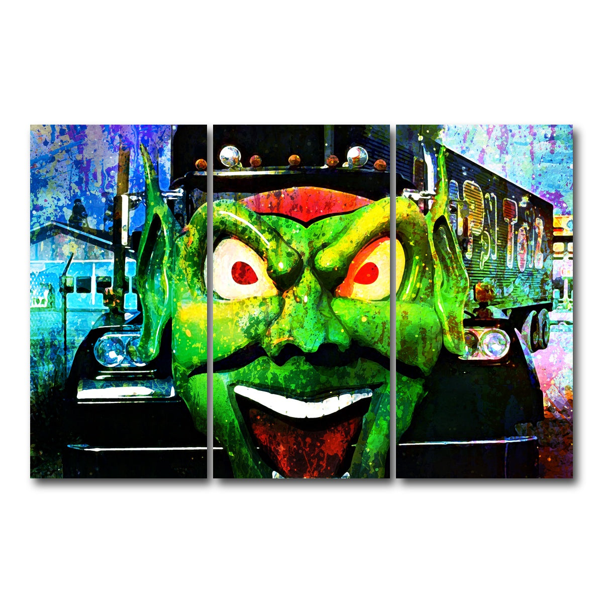 AUTO-MOCKUP WHITE | Maximum Overdrive | 3 Piece | Gallery Wrap Canvas | group=12x24