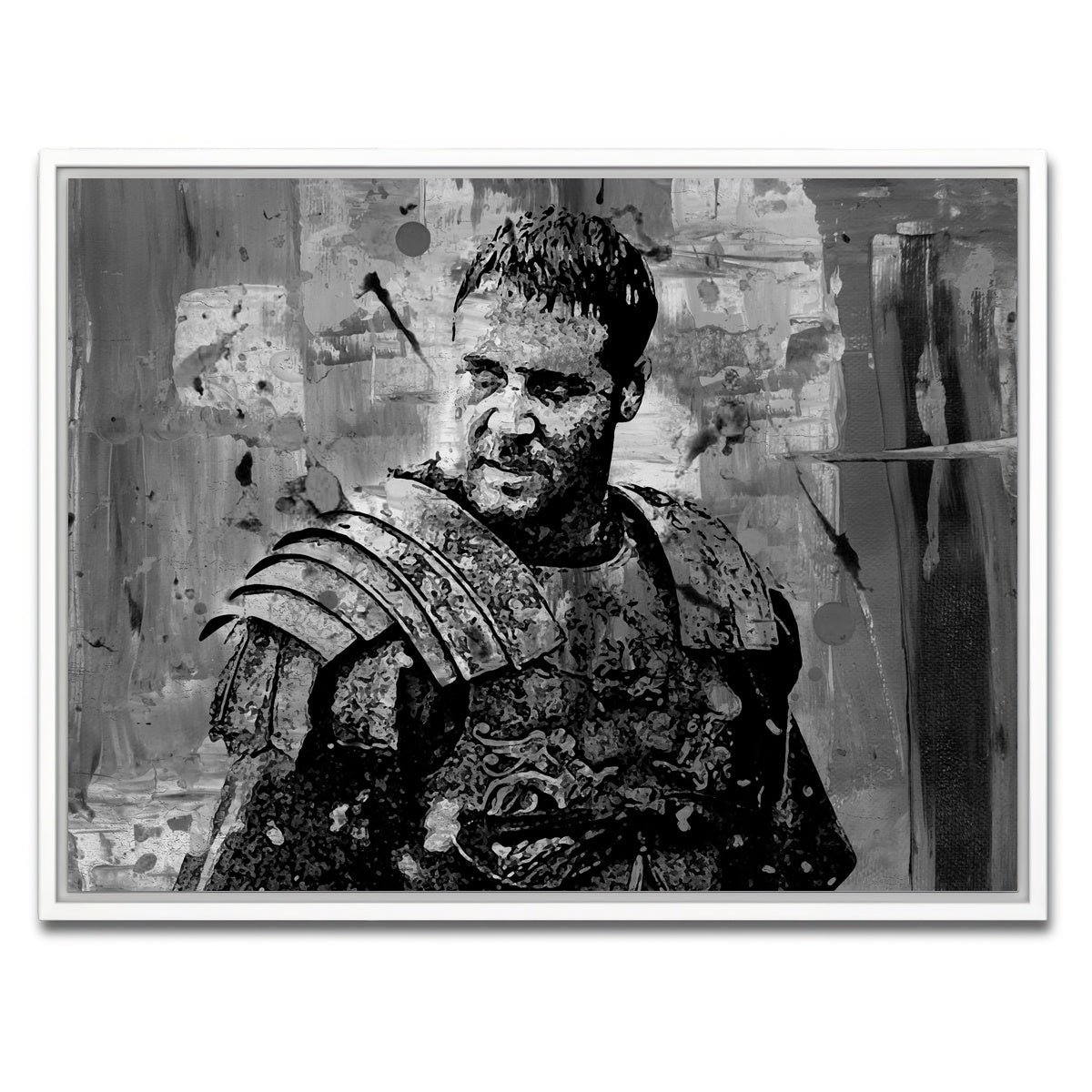 AUTO-MOCKUP WHITE | Maximus grayscale | 1 Piece | White Framed Canvas | group=4x3