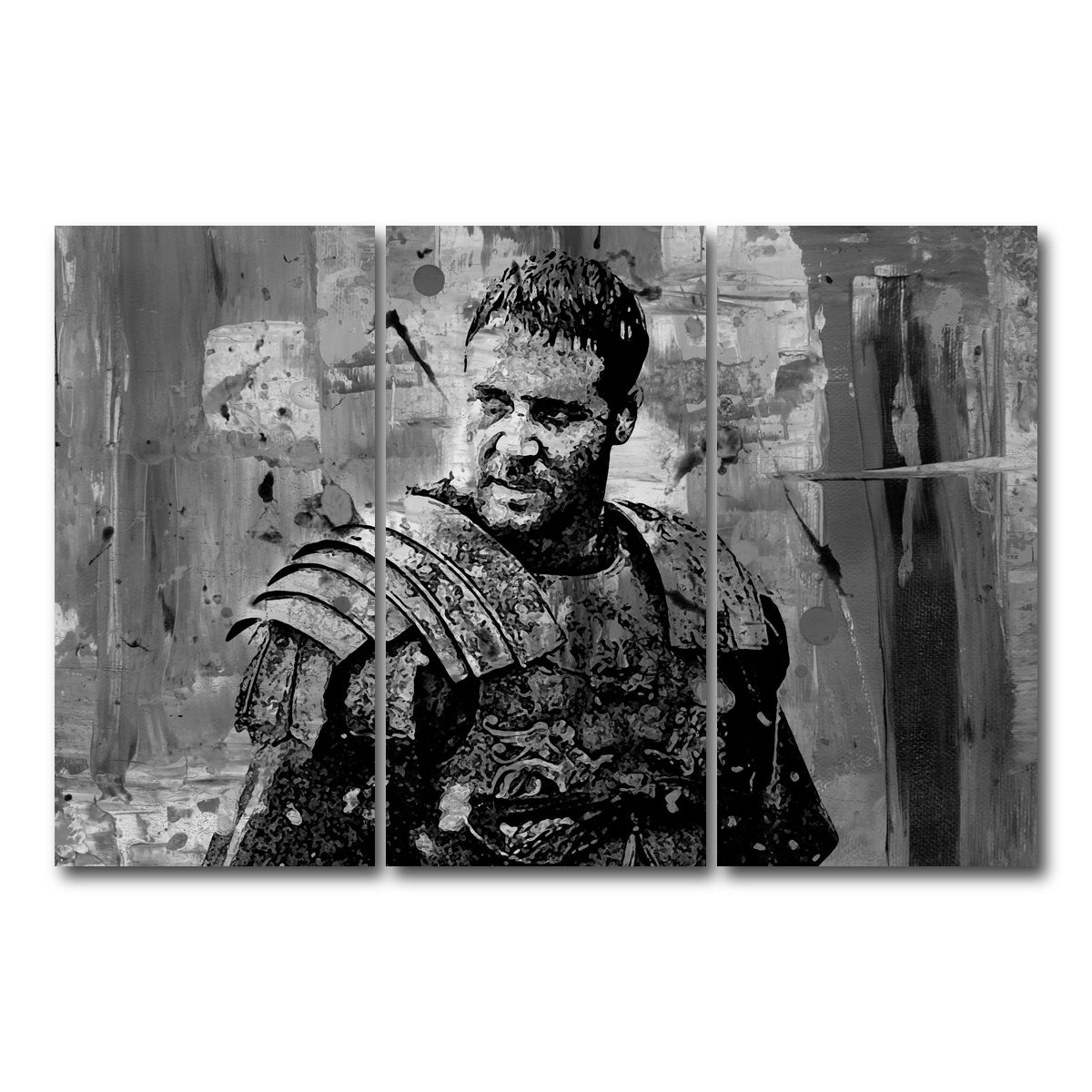 AUTO-MOCKUP WHITE | Maximus grayscale | 3 Piece | Gallery Wrap Canvas | group=12x24