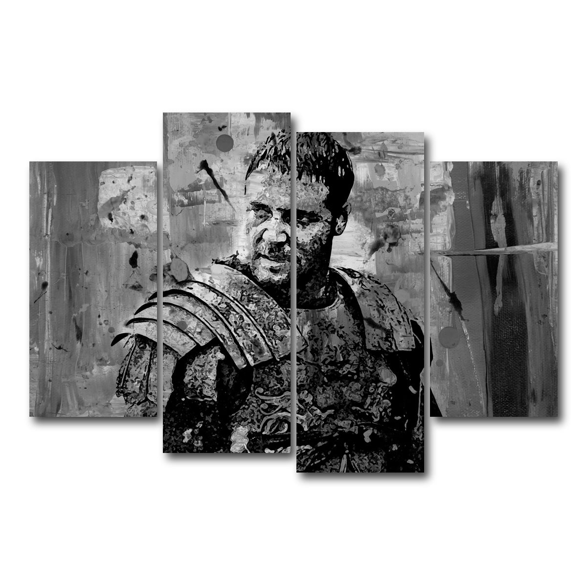 AUTO-MOCKUP WHITE | Maximus grayscale | 4 Piece | Gallery Wrap Canvas | group=4_short