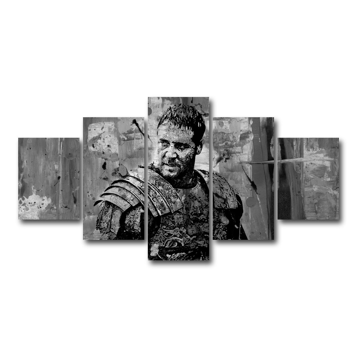 AUTO-MOCKUP WHITE | Maximus grayscale | 5 Piece | Gallery Wrap Canvas | group=5_short