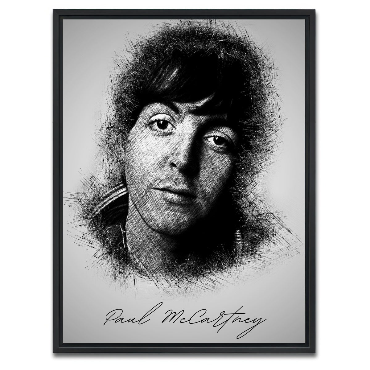 AUTO-MOCKUP WHITE | McCartney Sketch | 1 Piece | Black Framed Canvas | group=3x4