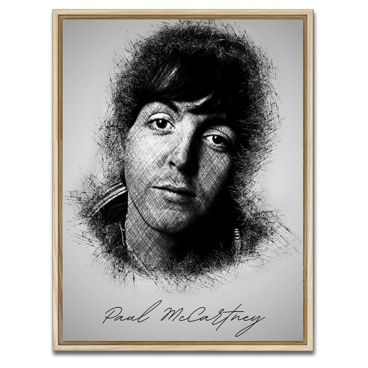 AUTO-MOCKUP WHITE | McCartney Sketch | 1 Piece | Natural Framed Canvas | group=3x4