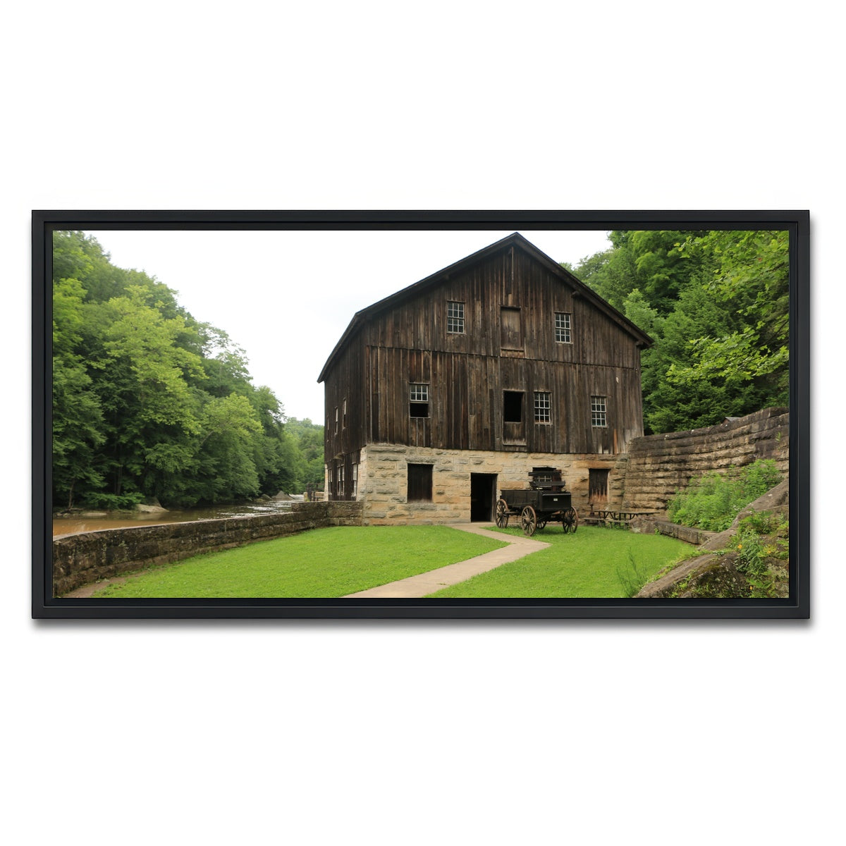 AUTO-MOCKUP WHITE | McConnells Mill State Park | 1 Piece | Black Framed Canvas | group=2x1