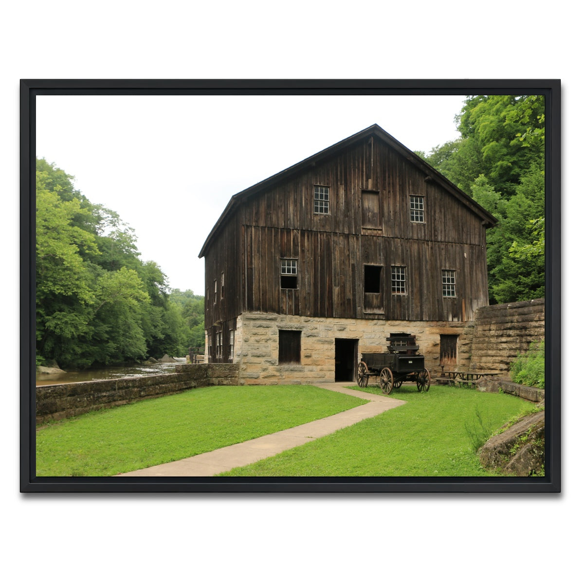 AUTO-MOCKUP WHITE | McConnells Mill State Park | 1 Piece | Black Framed Canvas | group=4x3