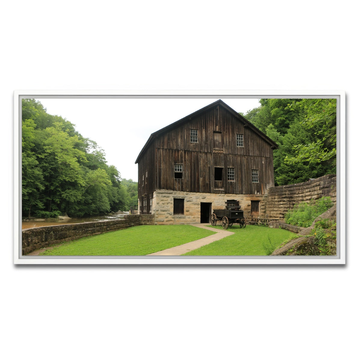 AUTO-MOCKUP WHITE | McConnells Mill State Park | 1 Piece | White Framed Canvas | group=2x1