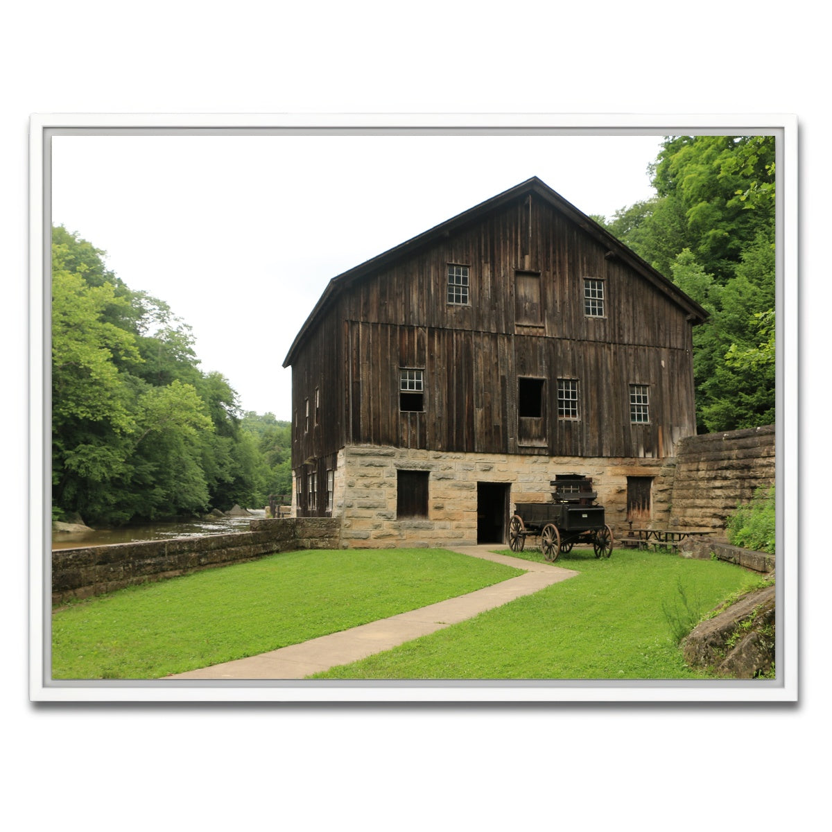AUTO-MOCKUP WHITE | McConnells Mill State Park | 1 Piece | White Framed Canvas | group=4x3