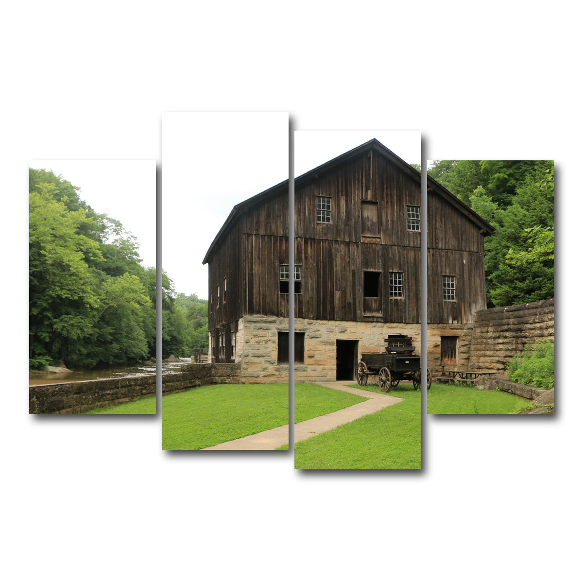 AUTO-MOCKUP WHITE | McConnells Mill State Park | 4 Piece | Gallery Wrap Canvas | group=4_short