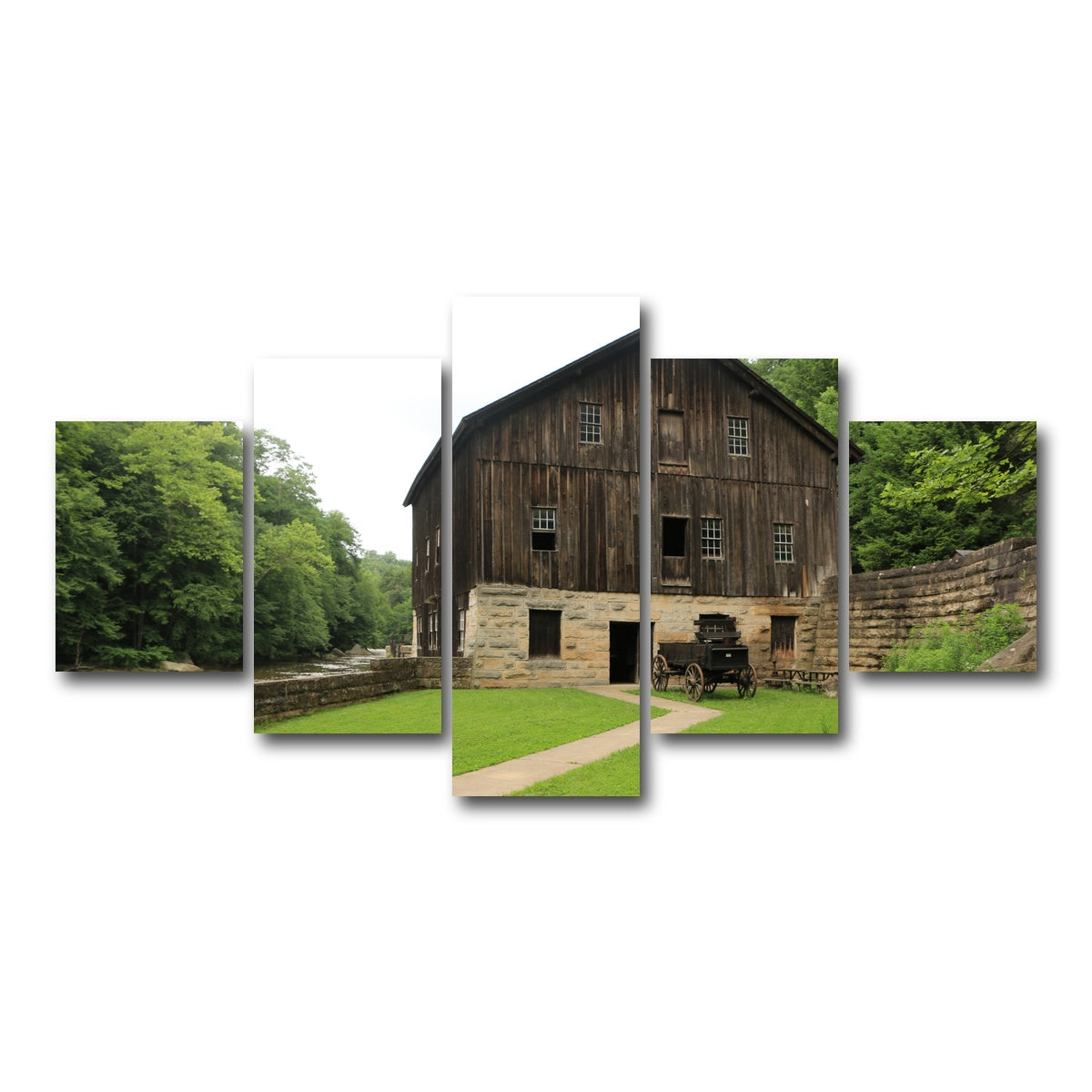 AUTO-MOCKUP WHITE | McConnells Mill State Park | 5 Piece | Gallery Wrap Canvas | group=5_short