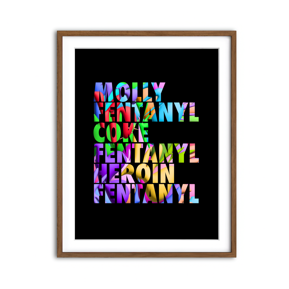 Framed Print 3x4 Walnut