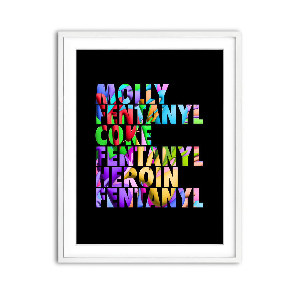 Framed Print 3x4 White