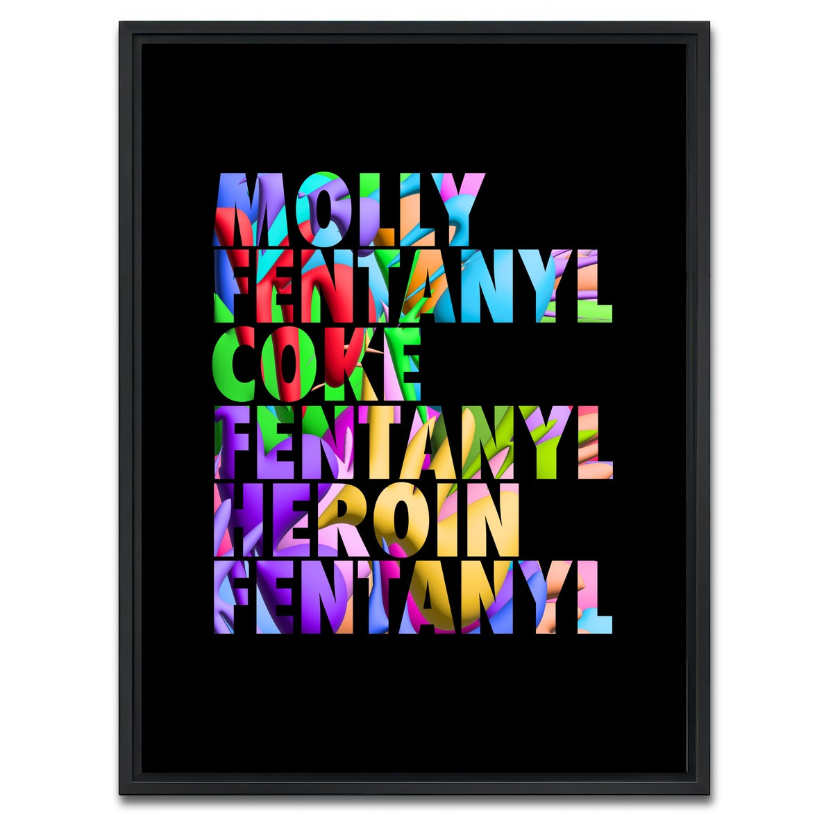 AUTO-MOCKUP WHITE | Mdern Drugs | 1 Piece | Black Framed Canvas | group=3x4