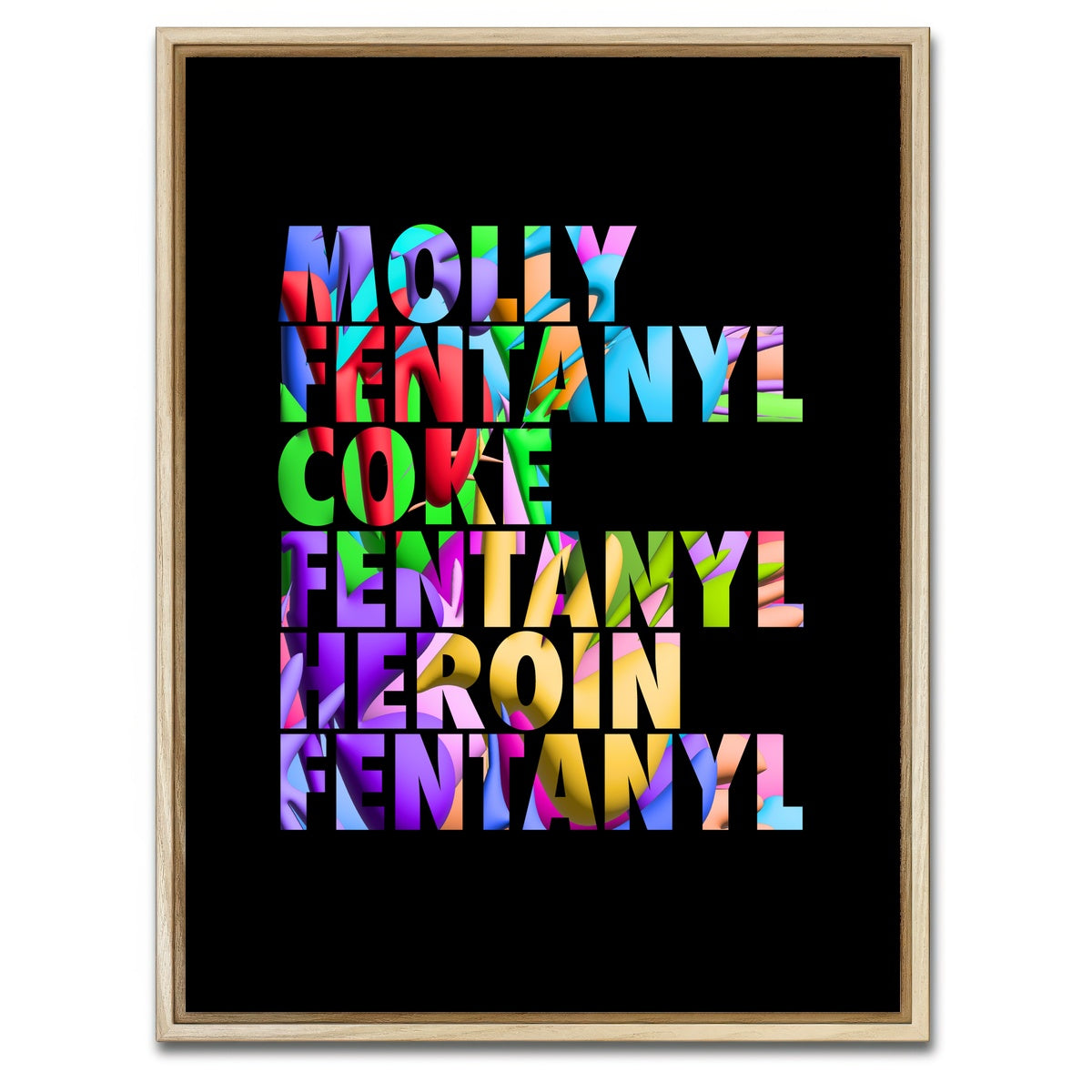 AUTO-MOCKUP WHITE | Mdern Drugs | 1 Piece | Natural Framed Canvas | group=3x4