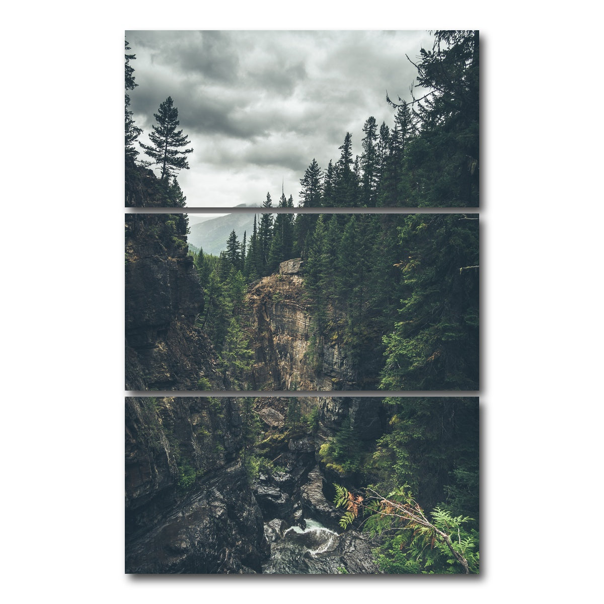 AUTO-MOCKUP WHITE | Meachen Creek | 3 Piece | Gallery Wrap Canvas | group=12x24_stacked