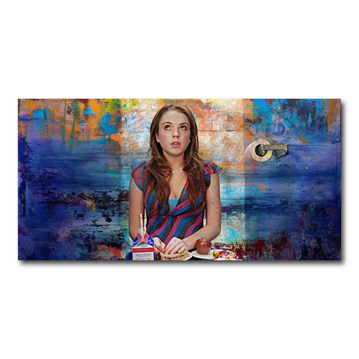 AUTO-MOCKUP WHITE | Mean Girls Bathroom Lunch | 1 Piece | Gallery Wrap Canvas | group=2x1