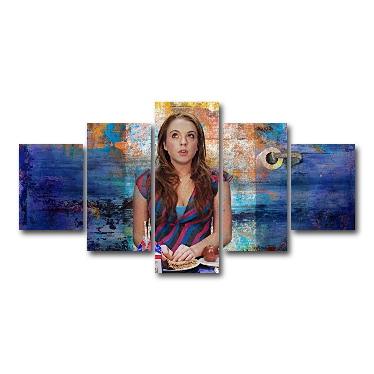 AUTO-MOCKUP WHITE | Mean Girls Bathroom Lunch | 5 Piece | Gallery Wrap Canvas | group=5_short