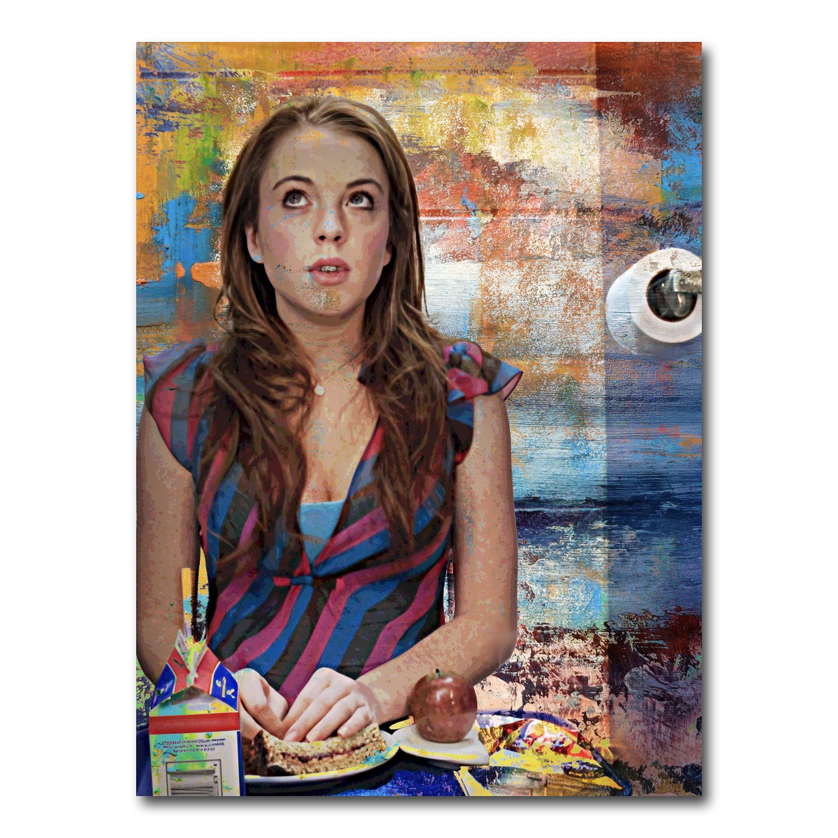 AUTO-MOCKUP WHITE | Mean Girls Bathroom | 1 Piece | Gallery Wrap Canvas | group=3x4