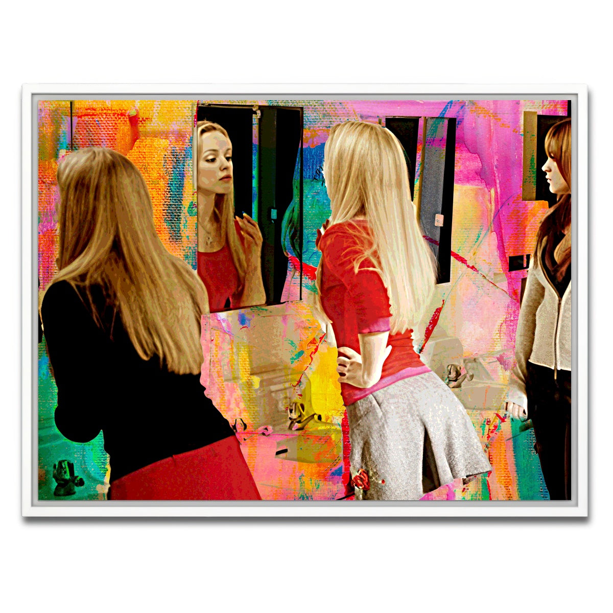 AUTO-MOCKUP WHITE | Mean Girls Lipstick | 1 Piece | White Framed Canvas | group=4x3