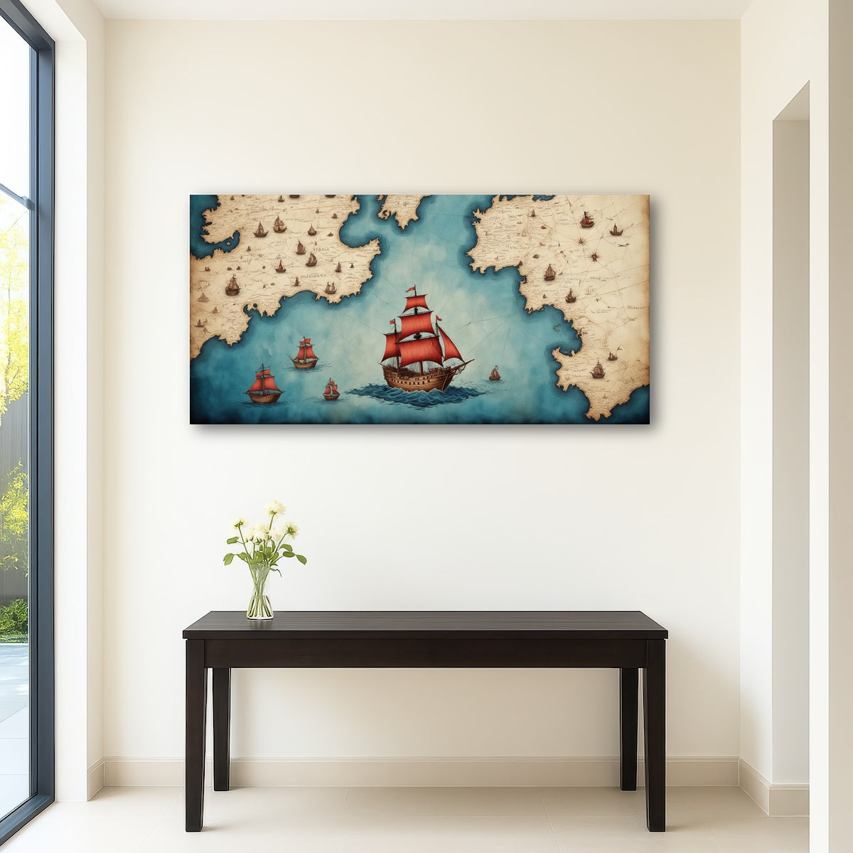 AUTO-MOCKUP ROOM | Medieval nautical map