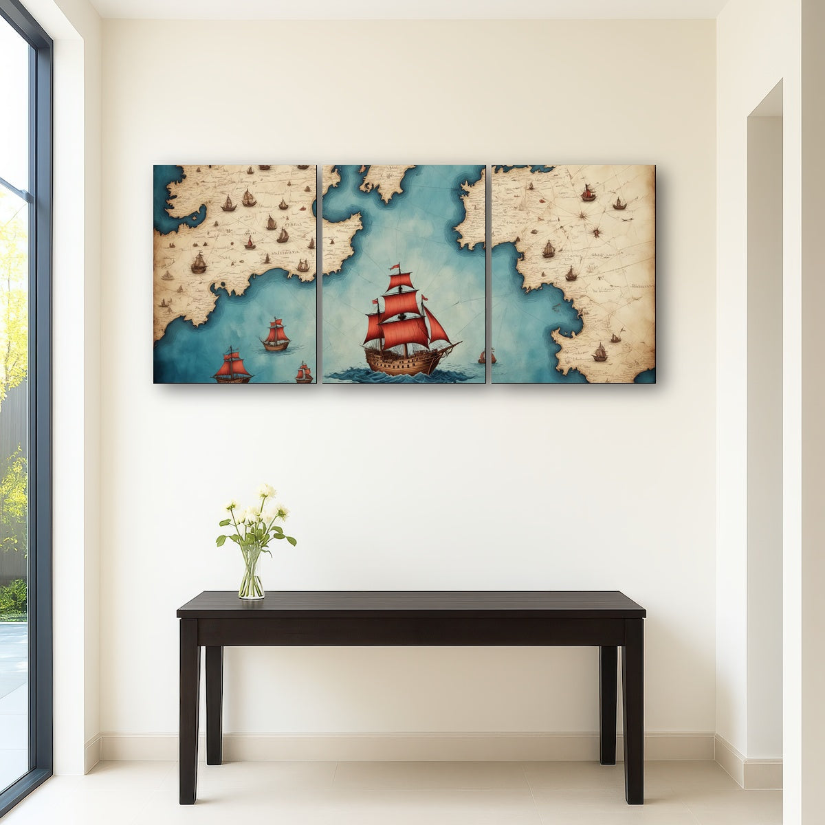 AUTO-MOCKUP ROOM | Medieval nautical map