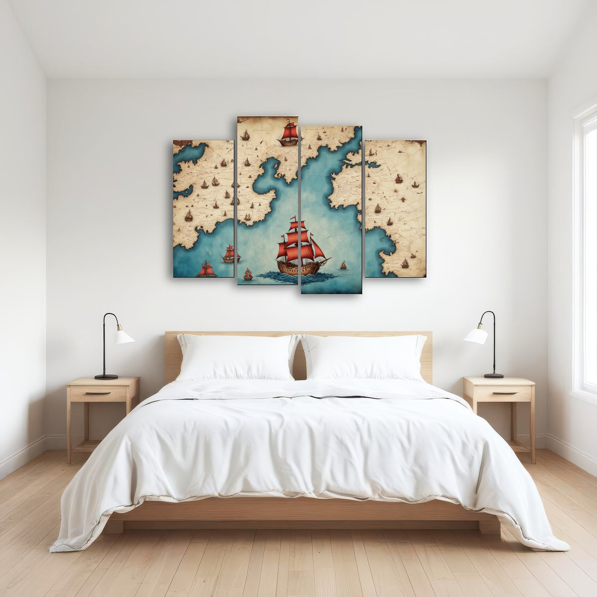 AUTO-MOCKUP ROOM | Medieval nautical map