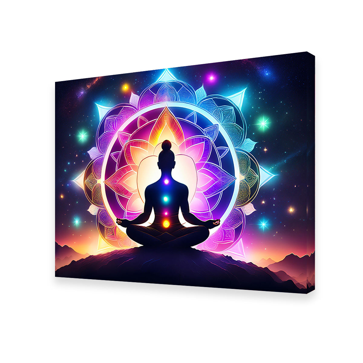 Meditating Chakras Wall Art