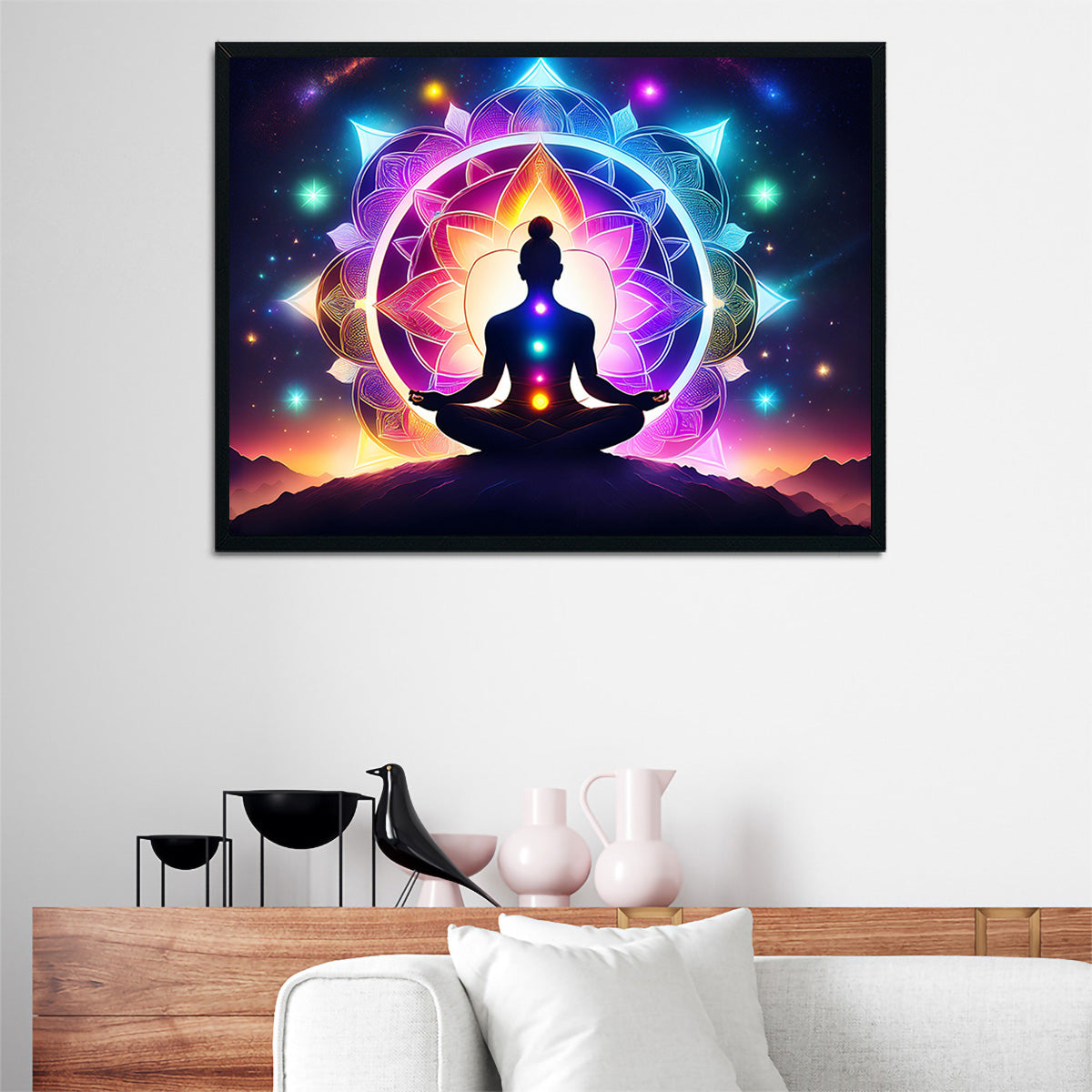 Meditating Chakras Wall Art