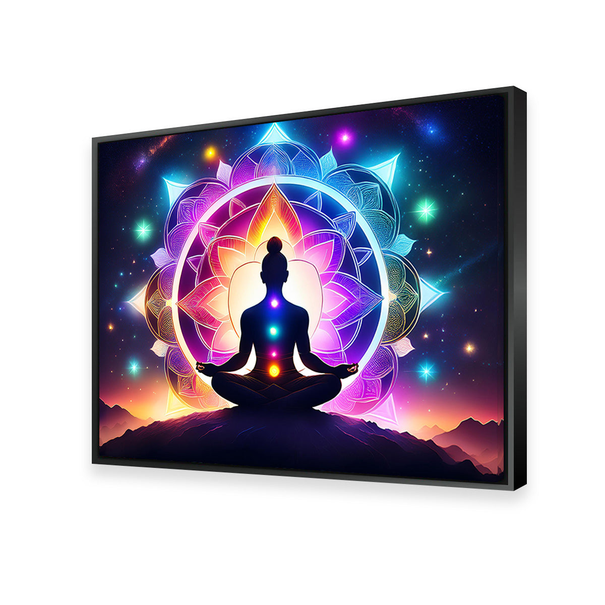 Meditating Chakras Wall Art