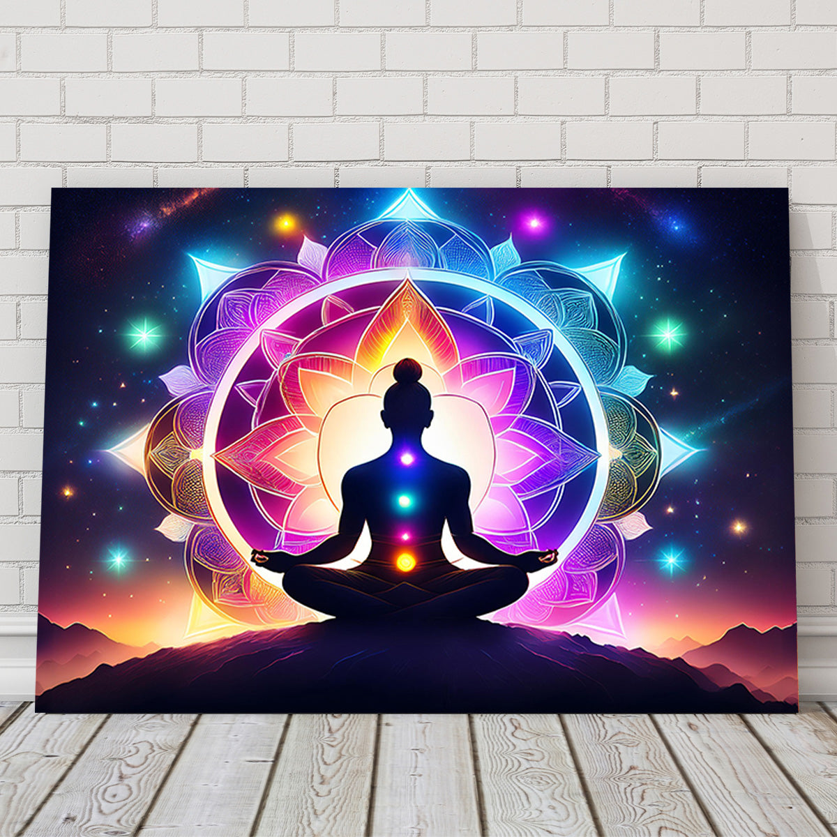 Meditating Chakras Wall Art