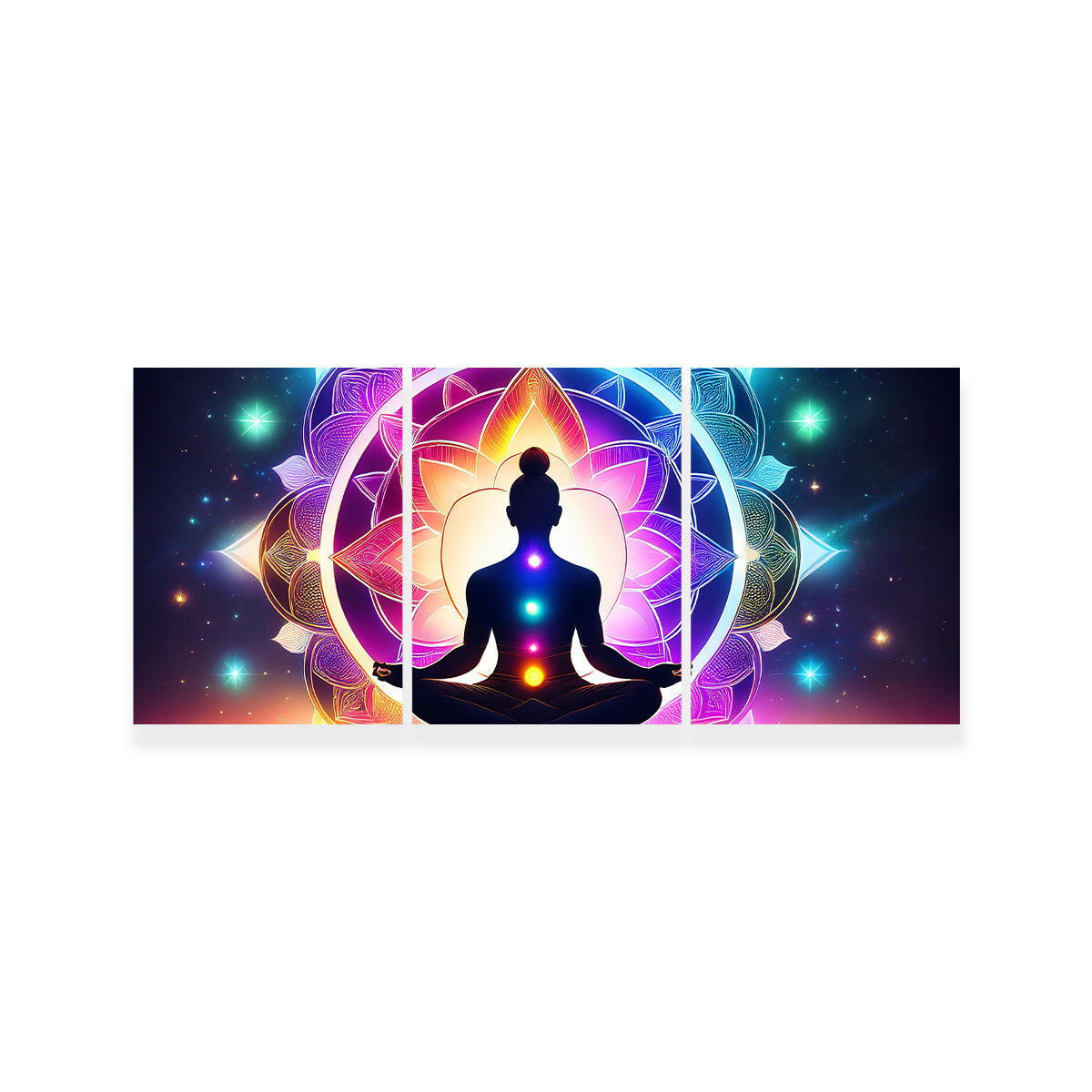 Meditating Chakras Wall Art