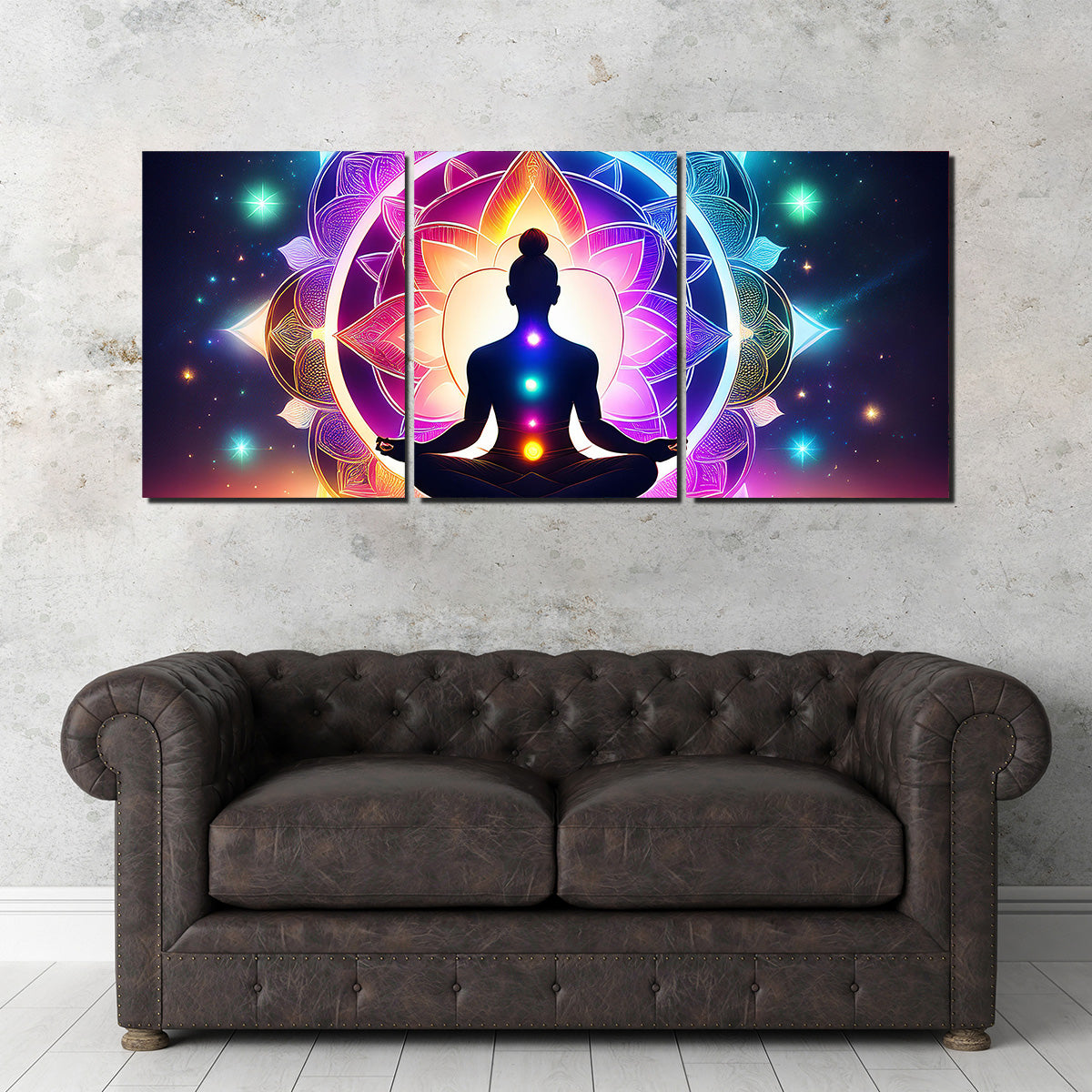 Meditating Chakras Wall Art
