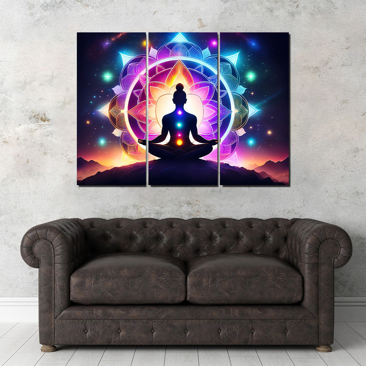 Meditating Chakras Wall Art