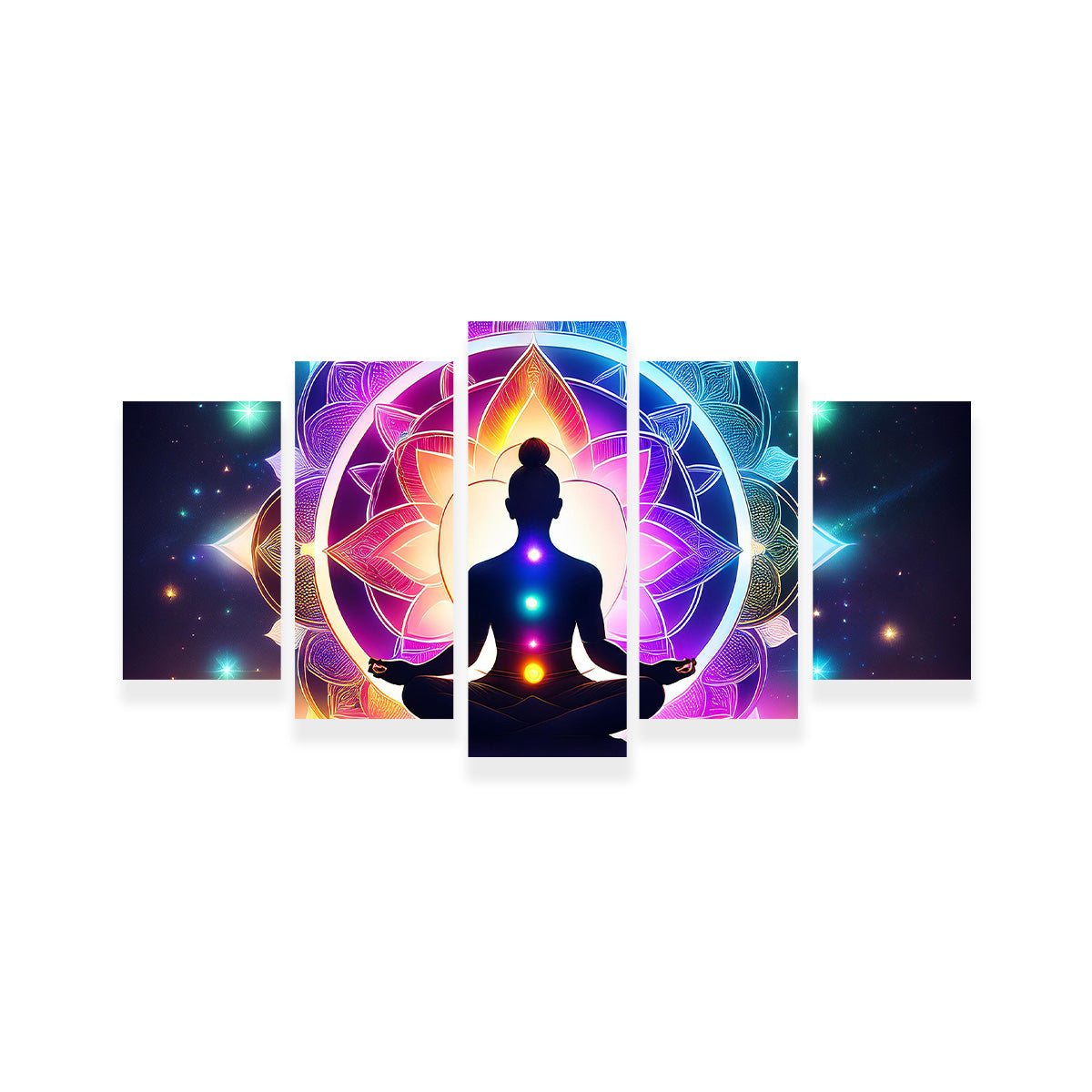 Meditating Chakras Wall Art