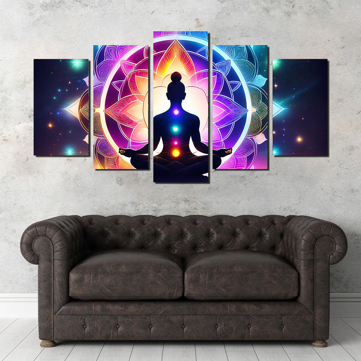 Meditating Chakras Wall Art