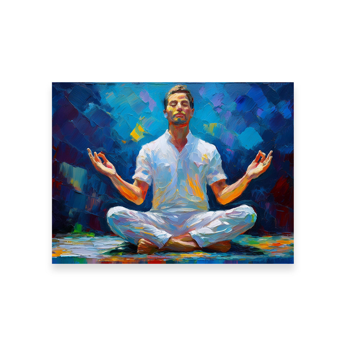 Meditating Man Wall Art