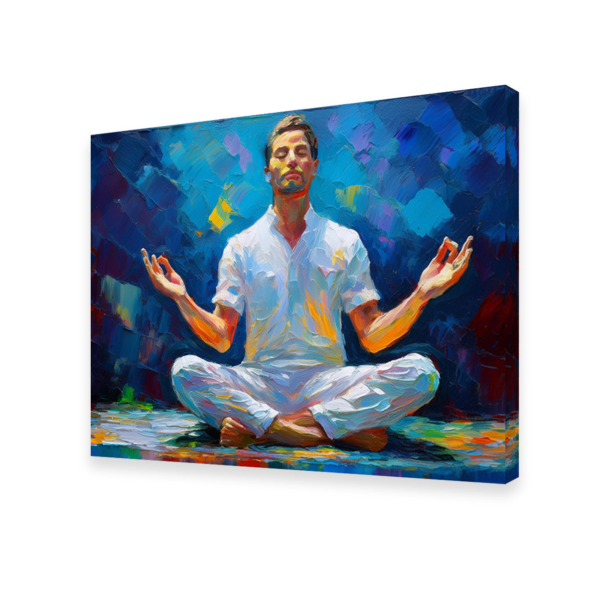 Meditating Man Wall Art