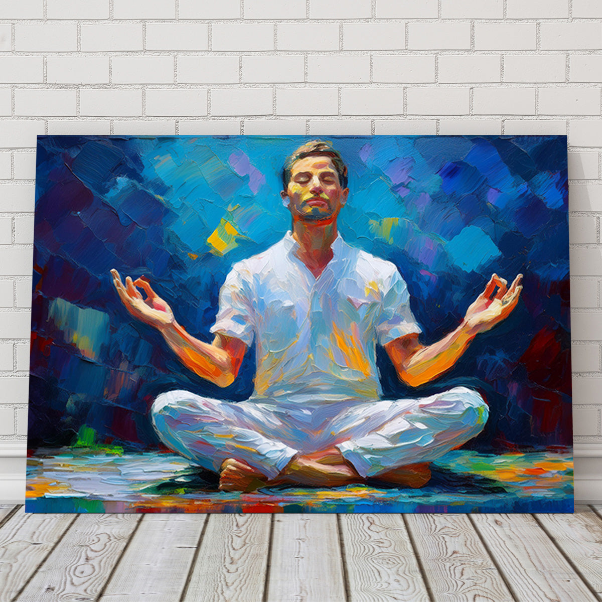 Meditating Man Wall Art
