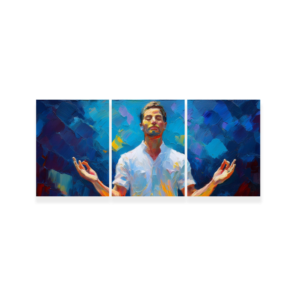Meditating Man Wall Art