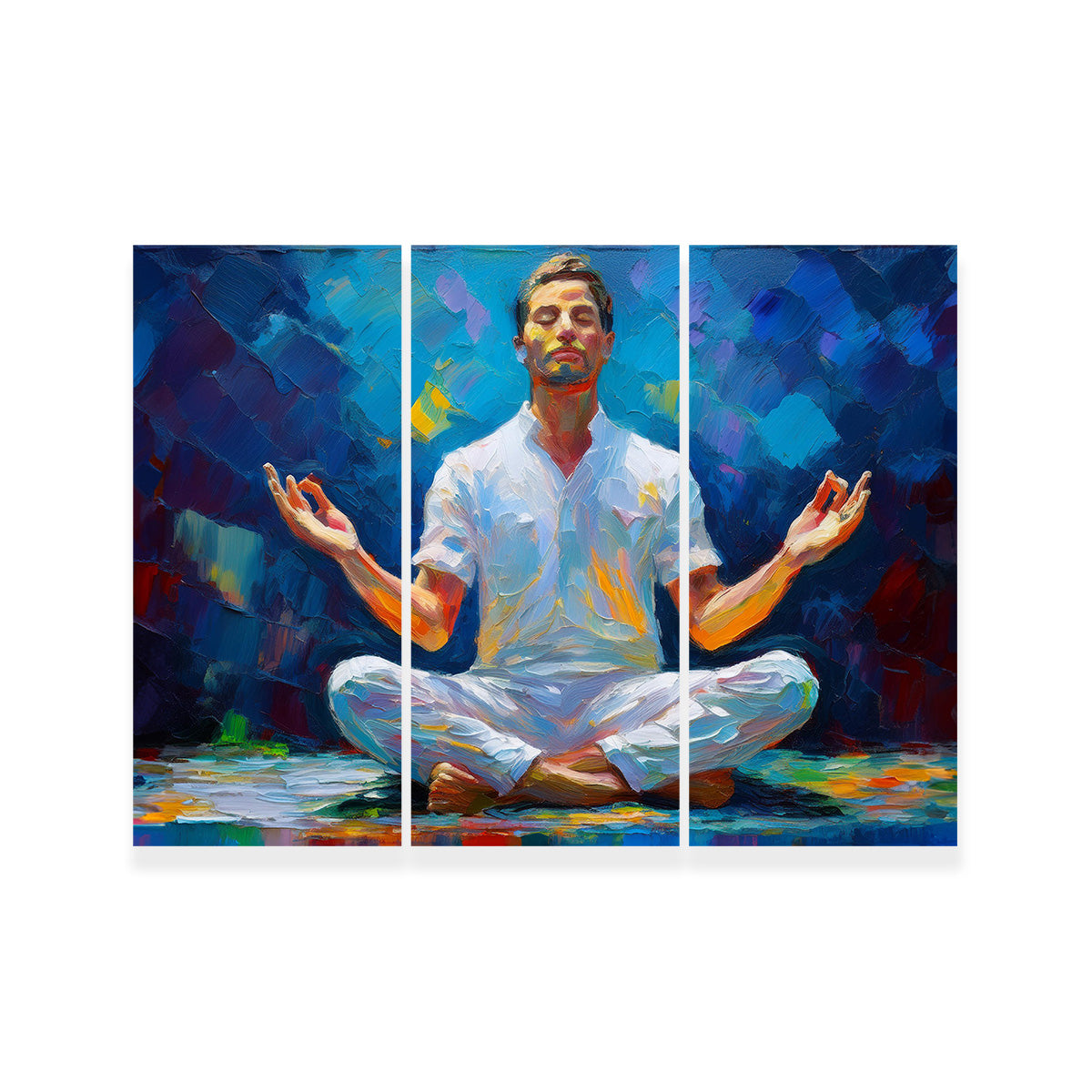 Meditating Man Wall Art