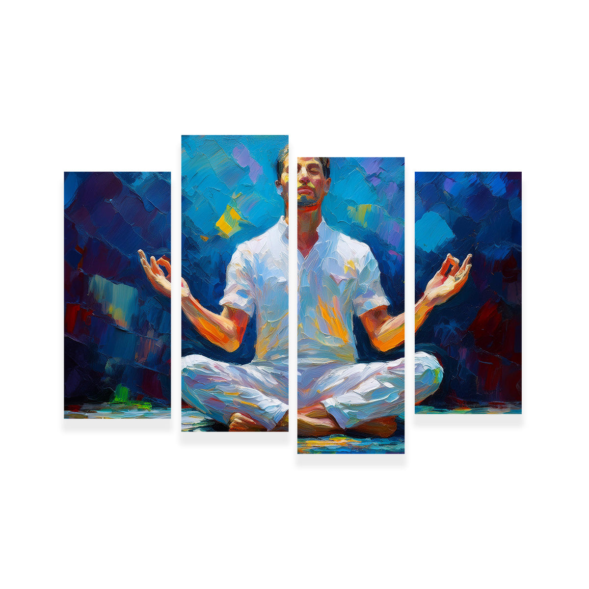 Meditating Man Wall Art