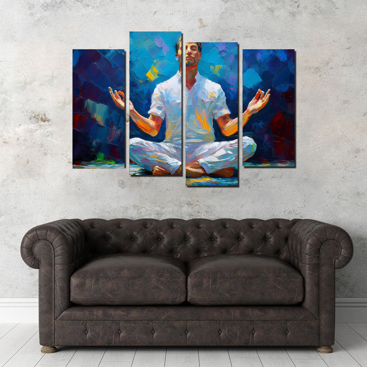 Meditating Man Wall Art